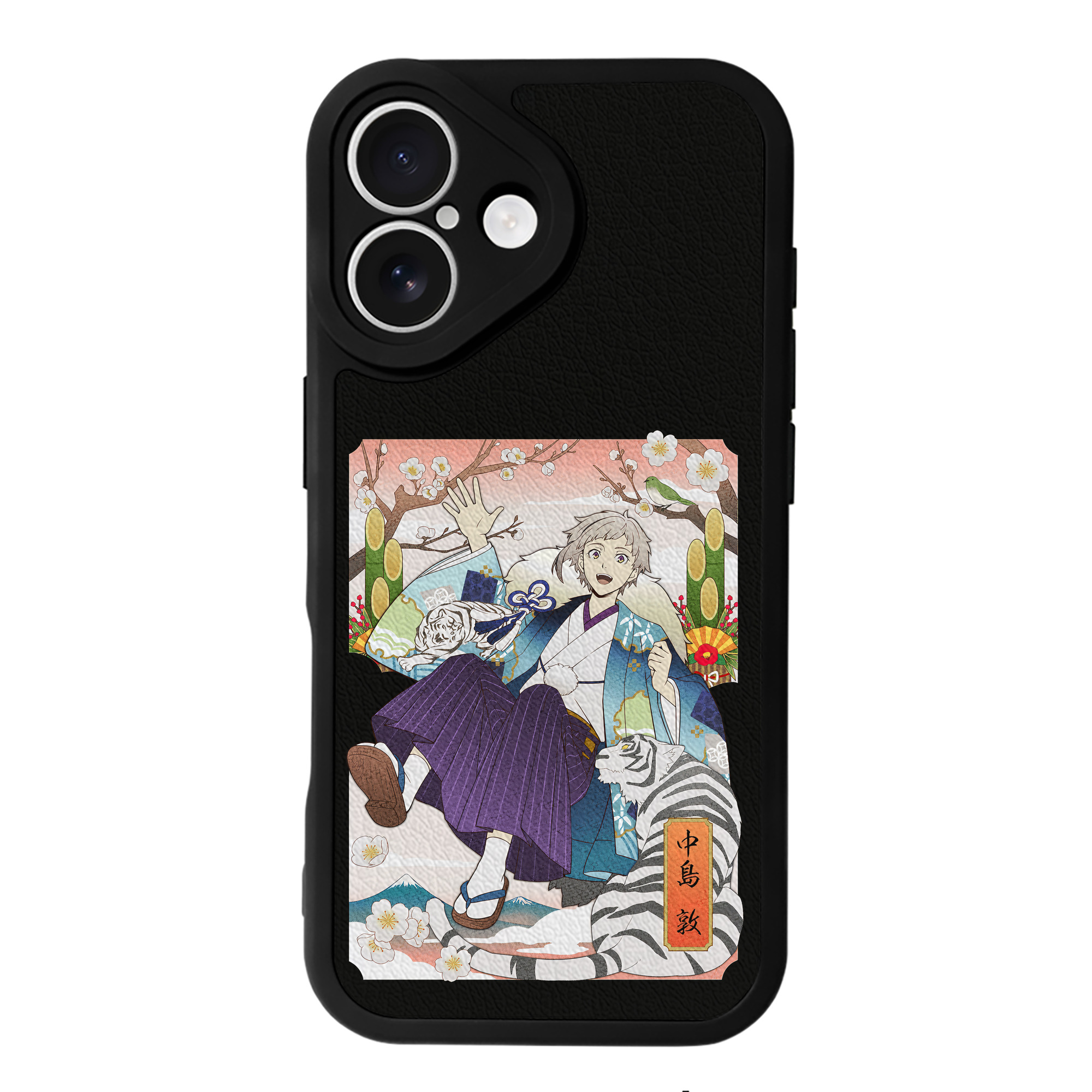 （画像用） 文豪ストレイドッグス Bungo Stray Dogs 【iPhone 16シリーズ対応】シリコンスマホケース（レザー調） 材質：シリコン